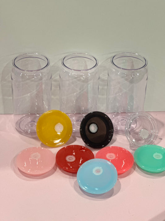 16 Oz Acyrlic Clear Custimized with UV Wrap